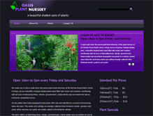 Tablet Screenshot of oasisplantnursery.com.au